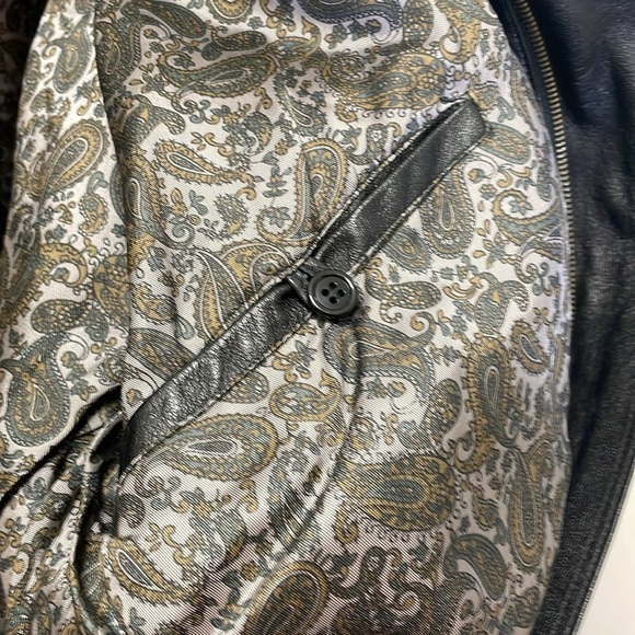 Longchamp Black Leather Bomber Jacket - Picture 5 of 12